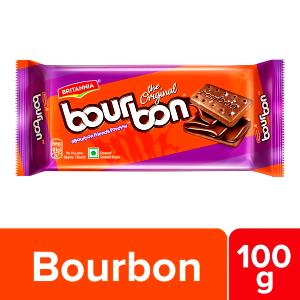 Quantas calorias em 100 G Bourbon?