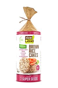 Quantas calorias em 100 g Brown Rice Cakes?