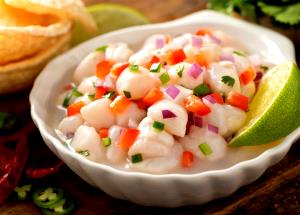 Quantas calorias em 100 G Ceviche?