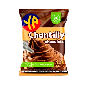 Quantas calorias em 100 g Chantilly Chocolate?