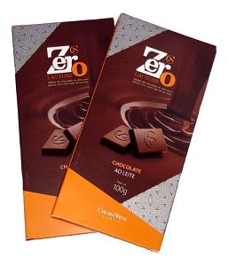 Quantas calorias em 100 g Chocolate Ao Leite Zero Lactose?