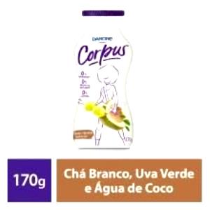 Quantas calorias em 100 g Corpus Chá Branco, Uva Verde e Água de Coco?