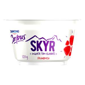 Quantas calorias em 100 g Corpus Skyr Framboesa?