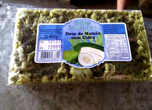 Quantas calorias em 100 G Doce de Mamão Verde?