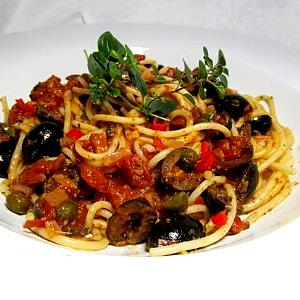 Quantas calorias em 100 G Espaguete com Puttanesca?
