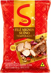 Quantas calorias em 100 g Filé Mignon Suíno Temperado?