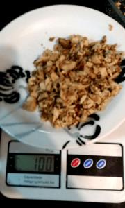 Quantas calorias em 100 G Frango Desfiado?
