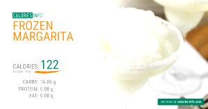 Quantas calorias em 100 G Frozen Margarita?