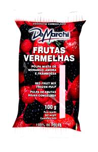 Quantas calorias em 100 g Frutas Vermelhas Congeladas?