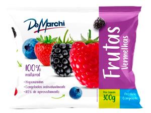 Quantas calorias em 100 g Frutas Vermelhas Inteiras Congeladas?