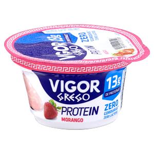 Quantas calorias em 100 g Grego Protein Morango?