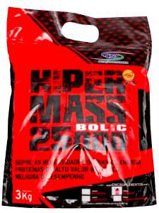 Quantas calorias em 100 g Hiper Mass Bolic 25000?