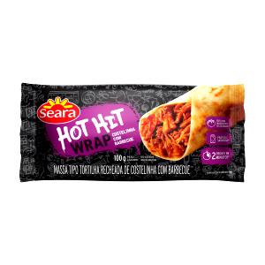 Quantas calorias em 100 g Hot Hit Wrap Costelinha com Barbecue?