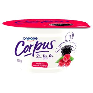 Quantas calorias em 100 g Iogurte Corpus Amora com Surpresa de Framboesa?