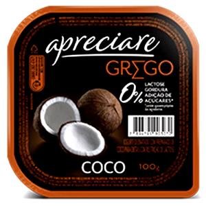 Quantas calorias em 100 g Iogurte de Coco Zero Lactose?