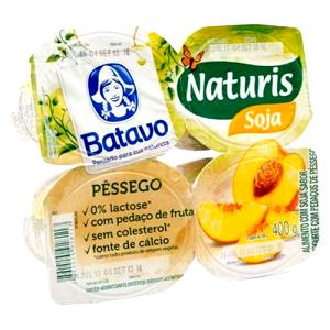 Quantas calorias em 100 g Iogurte de Soja Naturis Pêssego?