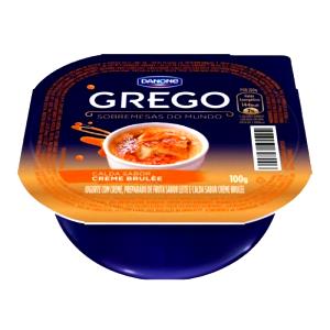 Quantas calorias em 100 g Iogurte Grego Creme Brulee?