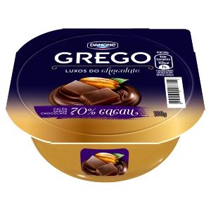 Quantas calorias em 100 g Iogurte Grego Luxos do Chocolate 70% Cacau?