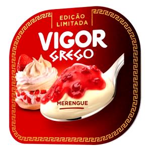 Quantas calorias em 100 g Iogurte Grego Merengue de Morango?