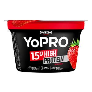 Quantas calorias em 100 g Iogurte Yopro Morango?