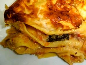 Quantas calorias em 100 G Lasagna com Carne e Espinafres?