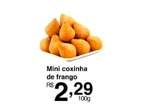 Quantas calorias em 100 g Mini Coxinha de Frango?