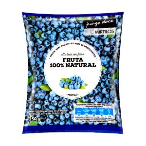 Quantas calorias em 100 G Mirtilos (Adocicado, Congelado)?