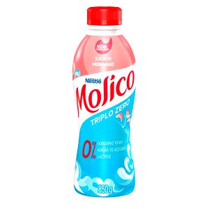 Quantas calorias em 100 g Molico Triplo Zero Morango?