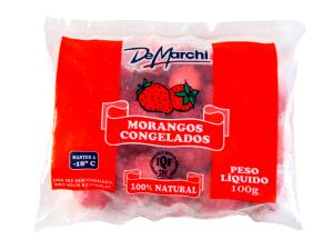 Quantas calorias em 100 G Morangos Congelados?