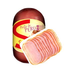 Quantas calorias em 100 g Peito de Peru Defumado?