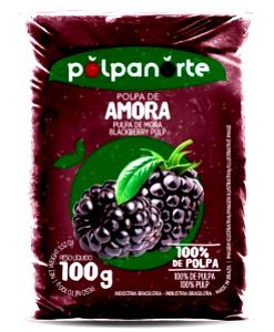 Quantas calorias em 100 g Polpa de Amora?