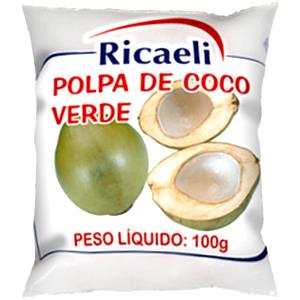 Quantas calorias em 100 g Polpa de Coco Verde?