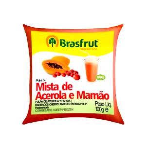 Quantas calorias em 100 g Polpa Mista de Acerola e Mamão?