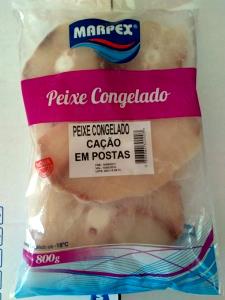 Quantas calorias em 100 g Posta de Cação?