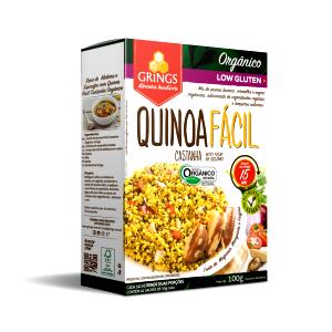 Quantas calorias em 100 g Quinoa Fácil Castanha?