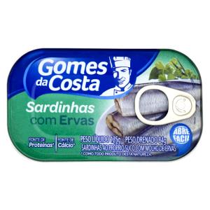 Quantas calorias em 100 g Sardinha Light com Ervas?