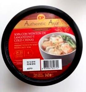 Quantas calorias em 100 G Sopa de Wonton?