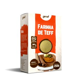 Quantas calorias em 100 g Teff Farinha?