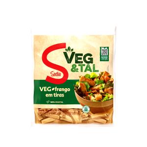 Quantas calorias em 100 g Tiras de Frango Vegetal?