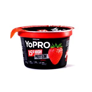 Quantas calorias em 100 g Yopro 15G High Protein Morango?