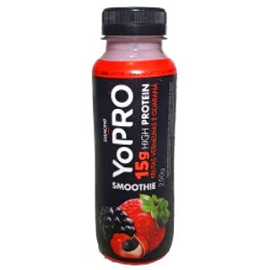 Quantas calorias em 100 g Yopro Smoothie Frutas Vermelhas e Guaraná?