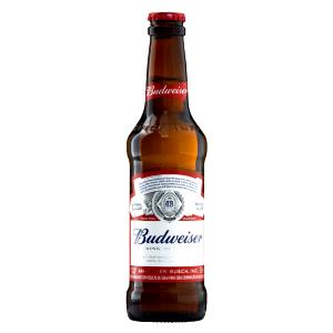 Quantas calorias em 100 Mililitro Cerveja, Budweiser?