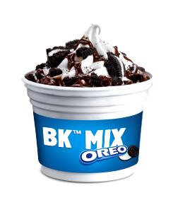 Quantas calorias em 100 ml BK Mix Oreo?