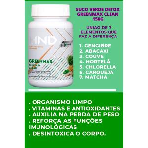 Quantas calorias em 100 ml Detox Greenmax Suco Verde?