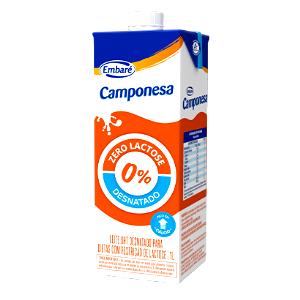 Quantas calorias em 100 ml Leite Desnatado sem Lactose + Proteína?