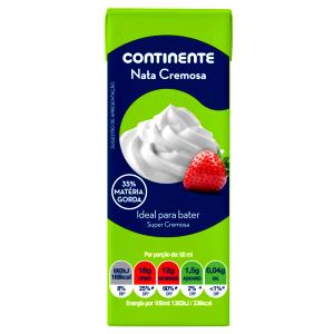 Quantas calorias em 100 ml Nata Cremosa?