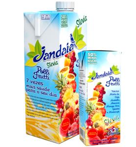 Quantas calorias em 100 ml Suco Polli Frutti Stevia?