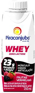 Quantas calorias em 100 ml Whey Zero Lactose Frutas Vermelhas?