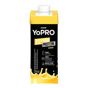 Quantas calorias em 100 ml Yopro 15G High Protein Banana?