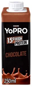 Quantas calorias em 100 ml YoPRO 15G High Protein Chocolate?